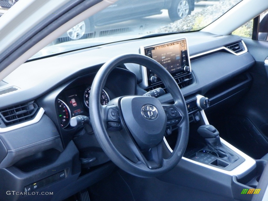 2021 Toyota RAV4 XLE AWD Black Dashboard Photo #146660234