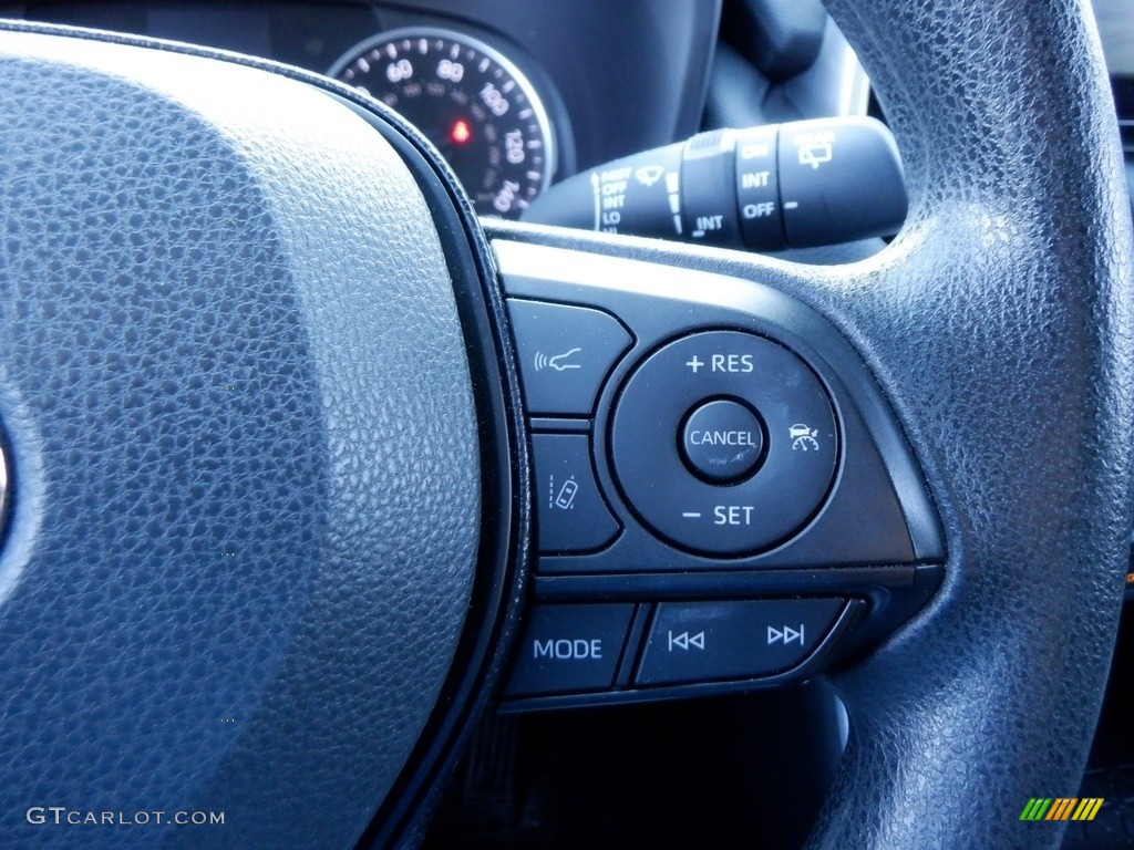 2021 Toyota RAV4 XLE AWD Black Steering Wheel Photo #146660495
