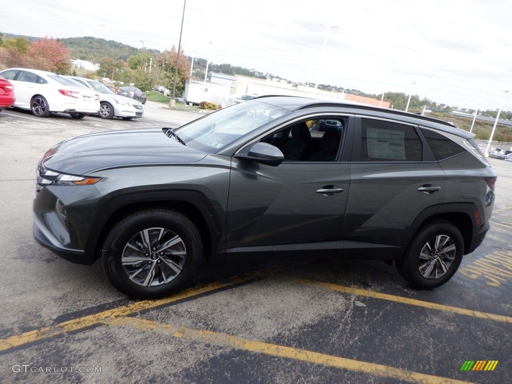 2024 Tucson Blue Hybrid AWD - Amazon Gray / Black photo #4