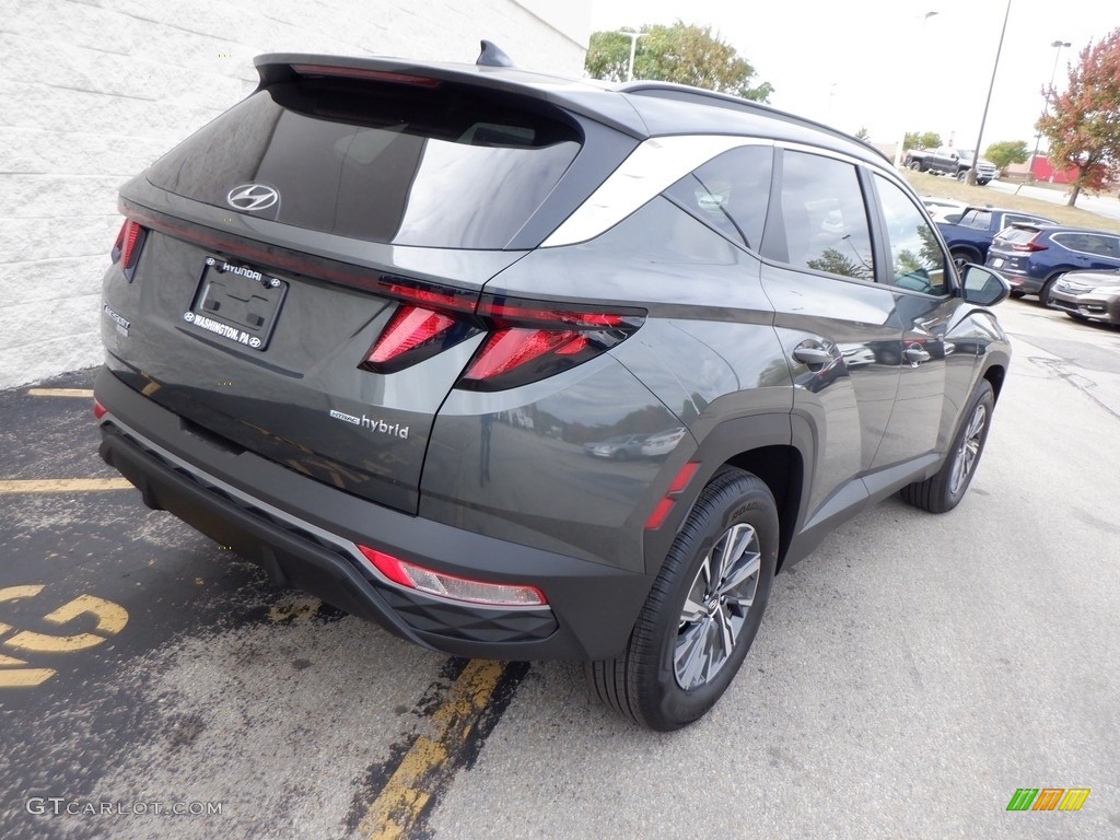 2024 Tucson Blue Hybrid AWD - Amazon Gray / Black photo #6