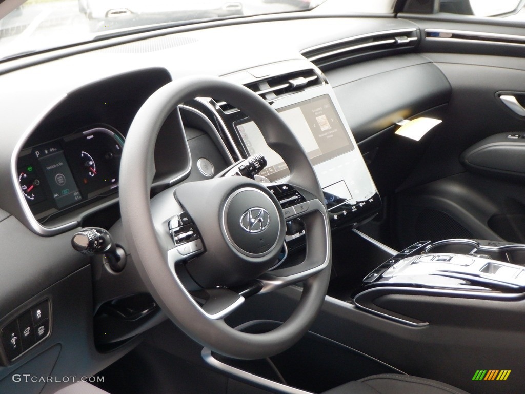 2024 Tucson Blue Hybrid AWD - Amazon Gray / Black photo #8