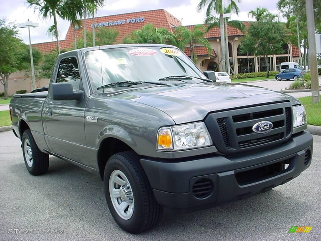 2008 Ranger XL Regular Cab - Dark Shadow Grey Metallic / Medium Dark Flint photo #1