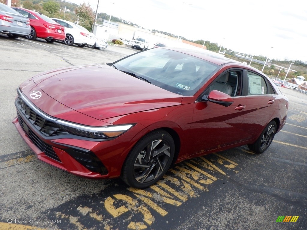 2024 Elantra Limited - Ultimate Red / Light Gray photo #6