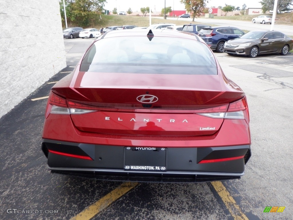 2024 Elantra Limited - Ultimate Red / Light Gray photo #7