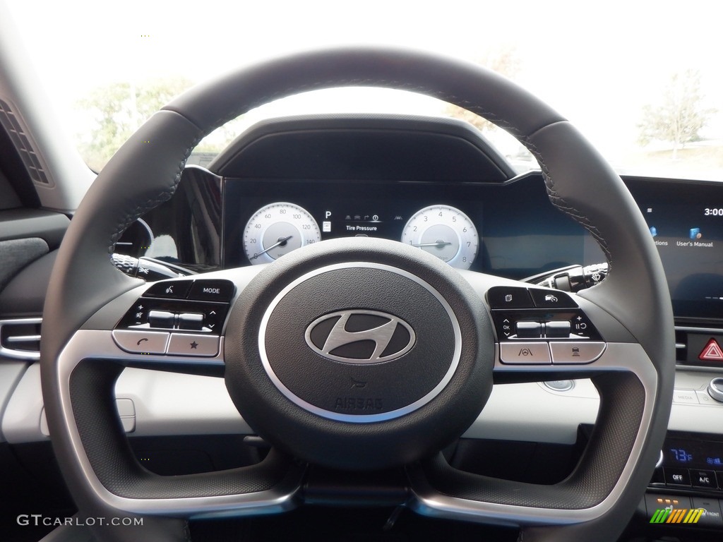 2024 Hyundai Elantra Limited Light Gray Steering Wheel Photo #146661312