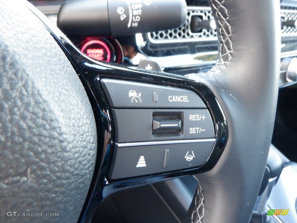 2022 Honda Civic Sport Sedan Black Steering Wheel Photo #146661947