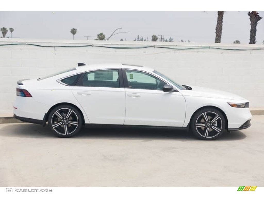 Platinum White Pearl 2024 Honda Accord Sport Hybrid Exterior Photo #146662373