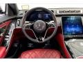 Carmine Red/Black Dashboard Photo for 2022 Mercedes-Benz S #146663399