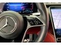 2022 Mercedes-Benz S Carmine Red/Black Interior Steering Wheel Photo