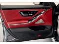 Carmine Red/Black 2022 Mercedes-Benz S 580 4Matic Sedan Door Panel