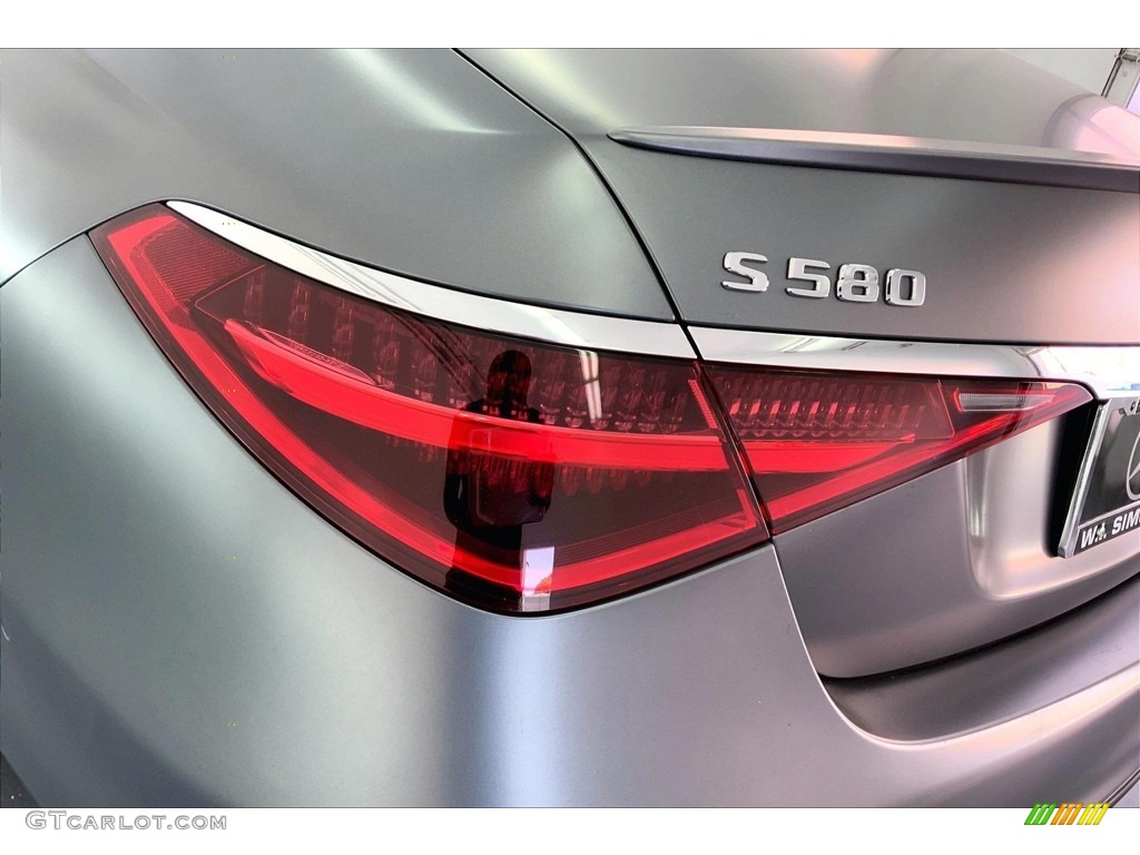 2022 S 580 4Matic Sedan - Selenite Gray Magno (Matte) / Carmine Red/Black photo #29