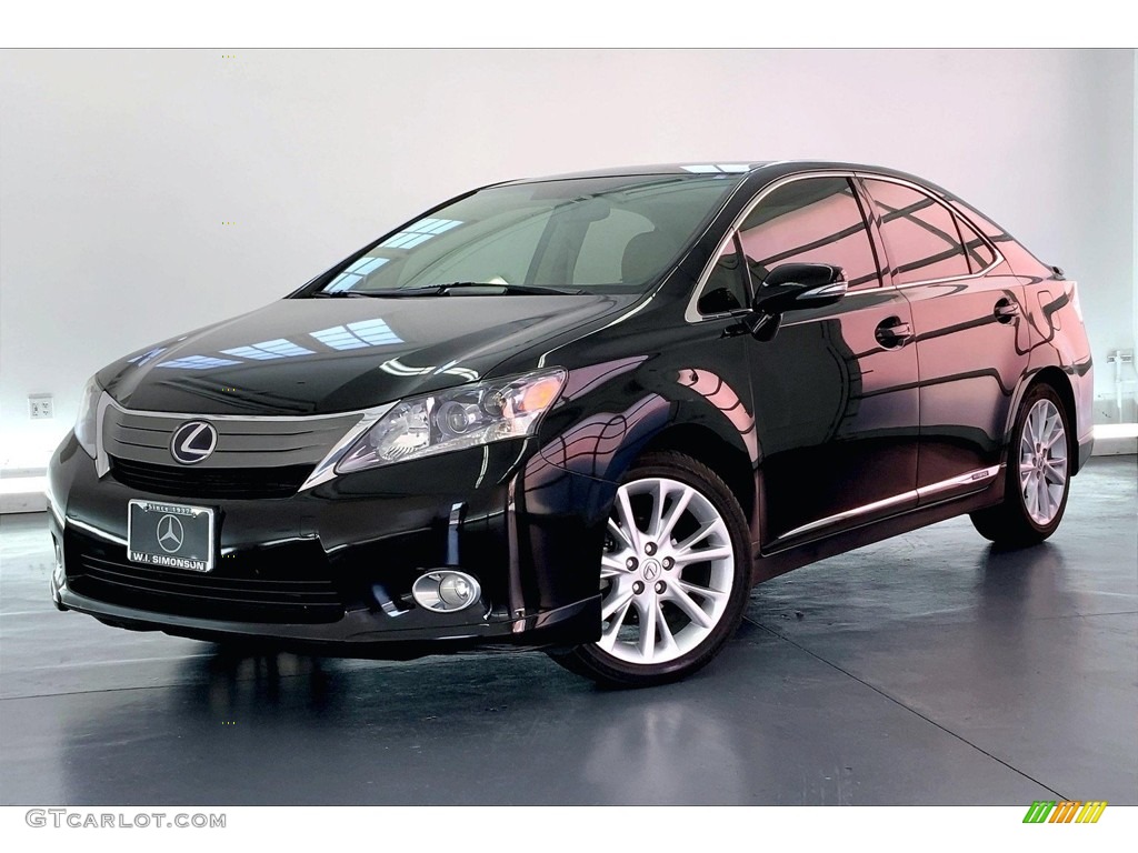 2012 HS 250h Premium - Obsidian Black / Parchment/Brown Walnut photo #12