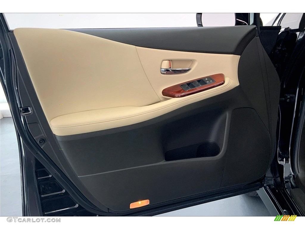 2012 Lexus HS 250h Premium Parchment/Brown Walnut Door Panel Photo #146663739