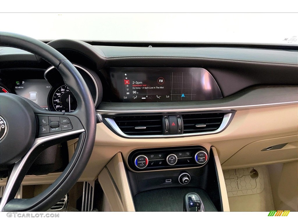 2019 Alfa Romeo Stelvio Ti Lusso AWD Crema Dashboard Photo #146663820
