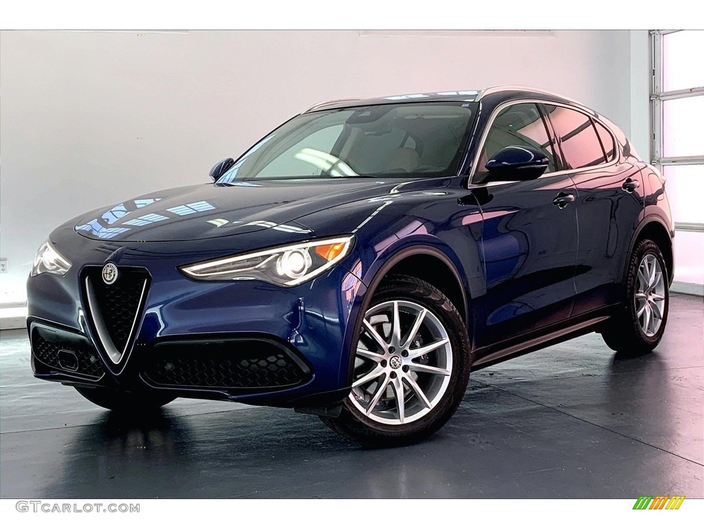 Montecarlo Blue Metallic 2019 Alfa Romeo Stelvio Ti Lusso AWD Exterior Photo #146663862