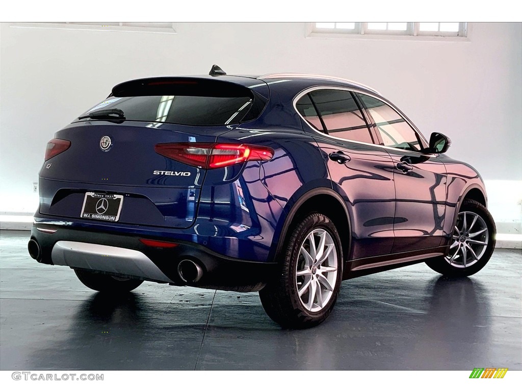 Montecarlo Blue Metallic 2019 Alfa Romeo Stelvio Ti Lusso AWD Exterior Photo #146663869