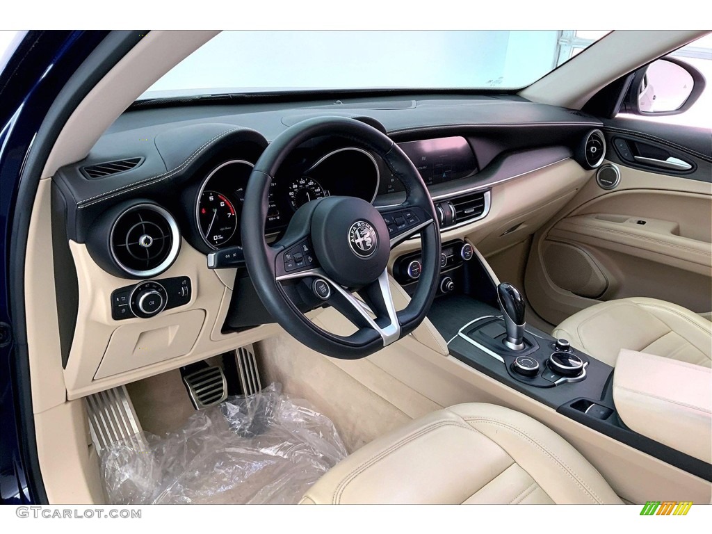 Crema Interior 2019 Alfa Romeo Stelvio Ti Lusso AWD Photo #146663875