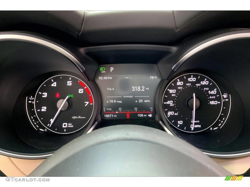 2019 Alfa Romeo Stelvio Ti Lusso AWD Gauges Photos