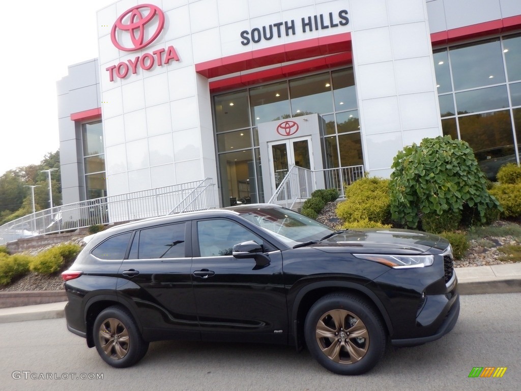 2023 Highlander Hybrid XLE Bronze Edition AWD - Midnight Black Metallic / Graphite photo #2