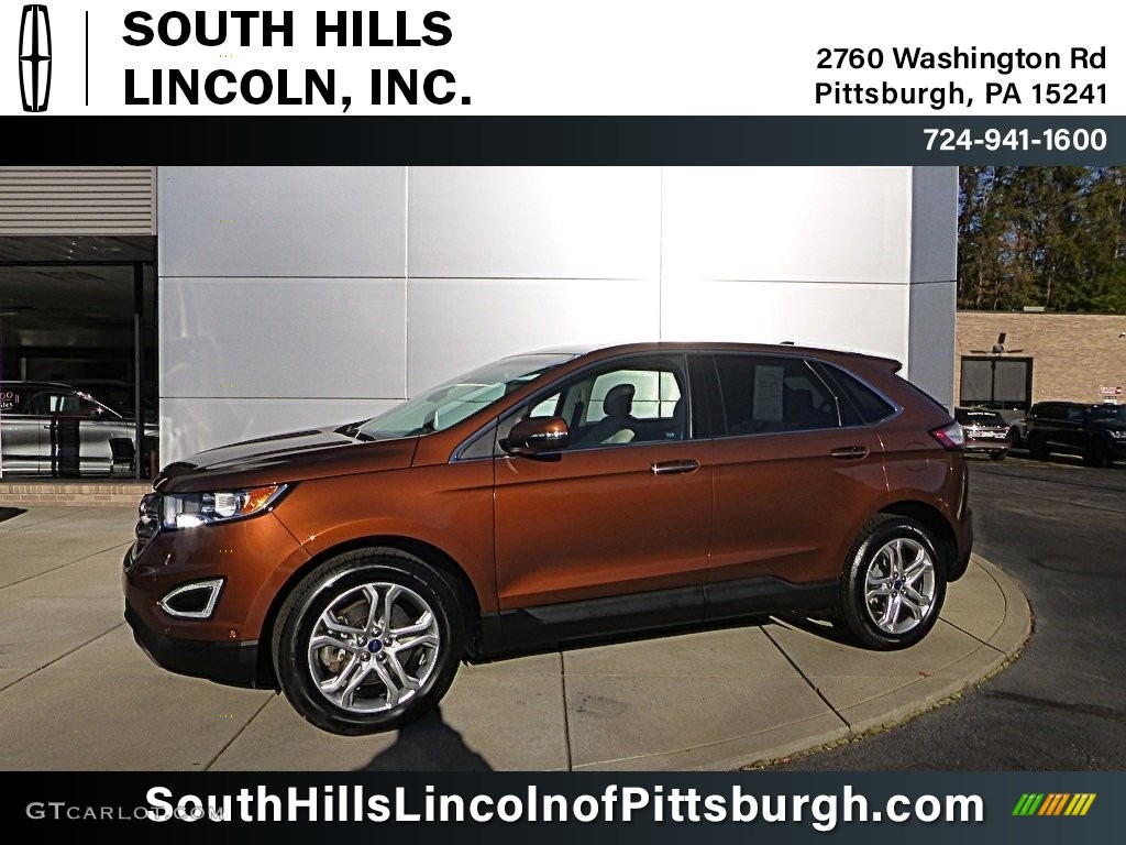 2017 Edge Titanium AWD - Canyon Ridge Metallic / Ceramic photo #1