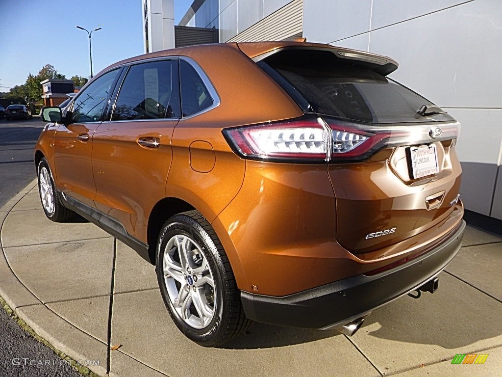 2017 Edge Titanium AWD - Canyon Ridge Metallic / Ceramic photo #3