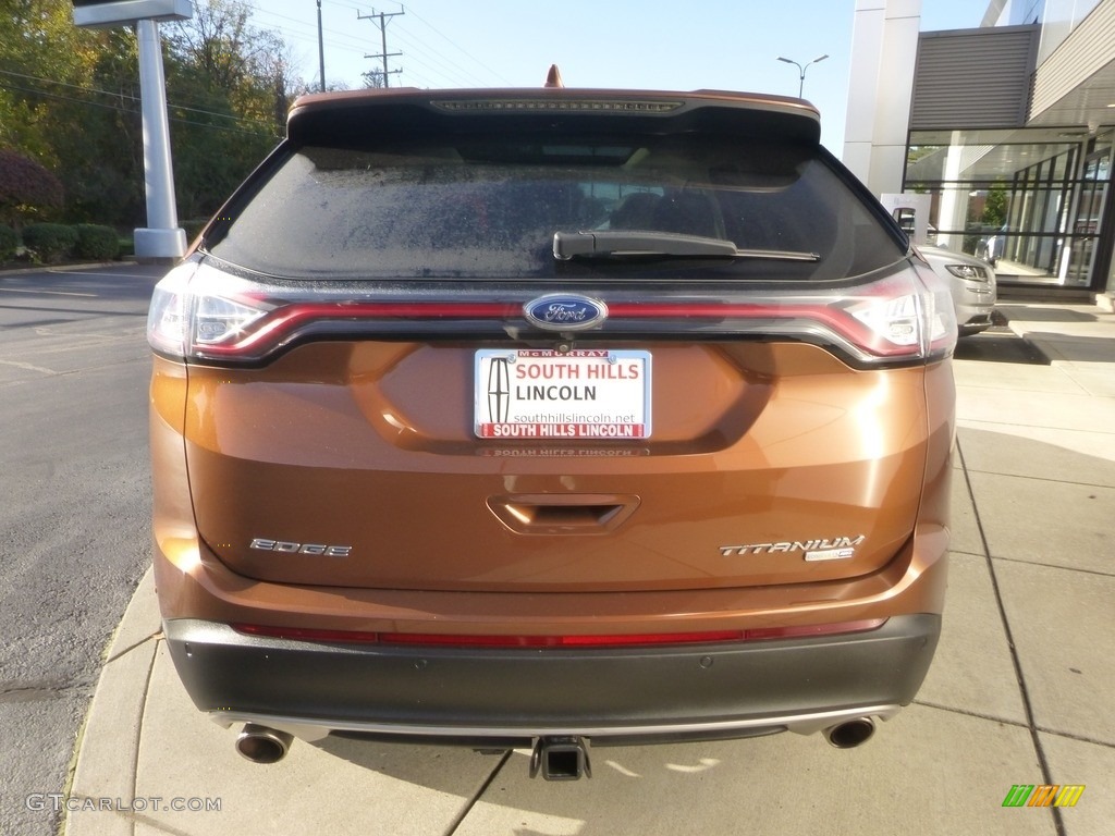 2017 Edge Titanium AWD - Canyon Ridge Metallic / Ceramic photo #4