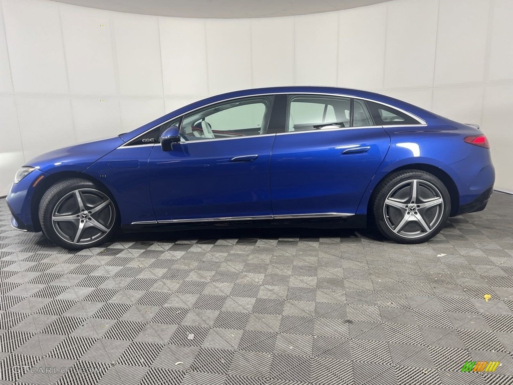 2023 EQE 350+ 4Matic Sedan - Twilight Blue Metallic / Neva Gray/Biscaya Blue photo #4