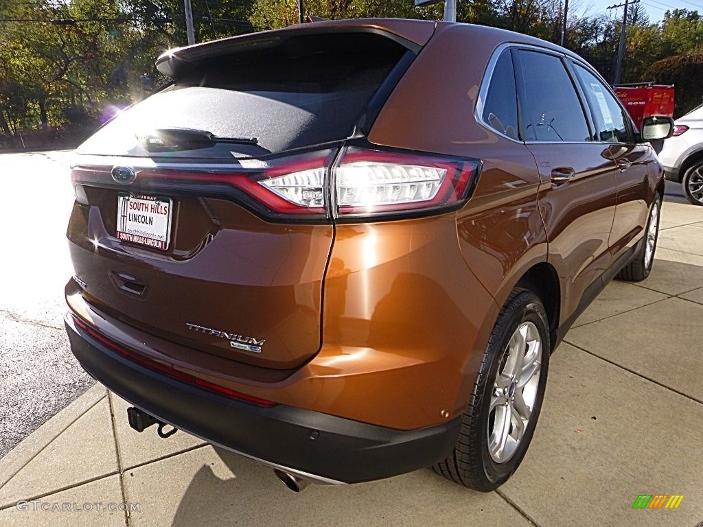 2017 Edge Titanium AWD - Canyon Ridge Metallic / Ceramic photo #6