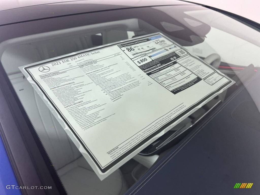 2023 Mercedes-Benz EQE 350+ 4Matic Sedan Window Sticker Photo #146665015
