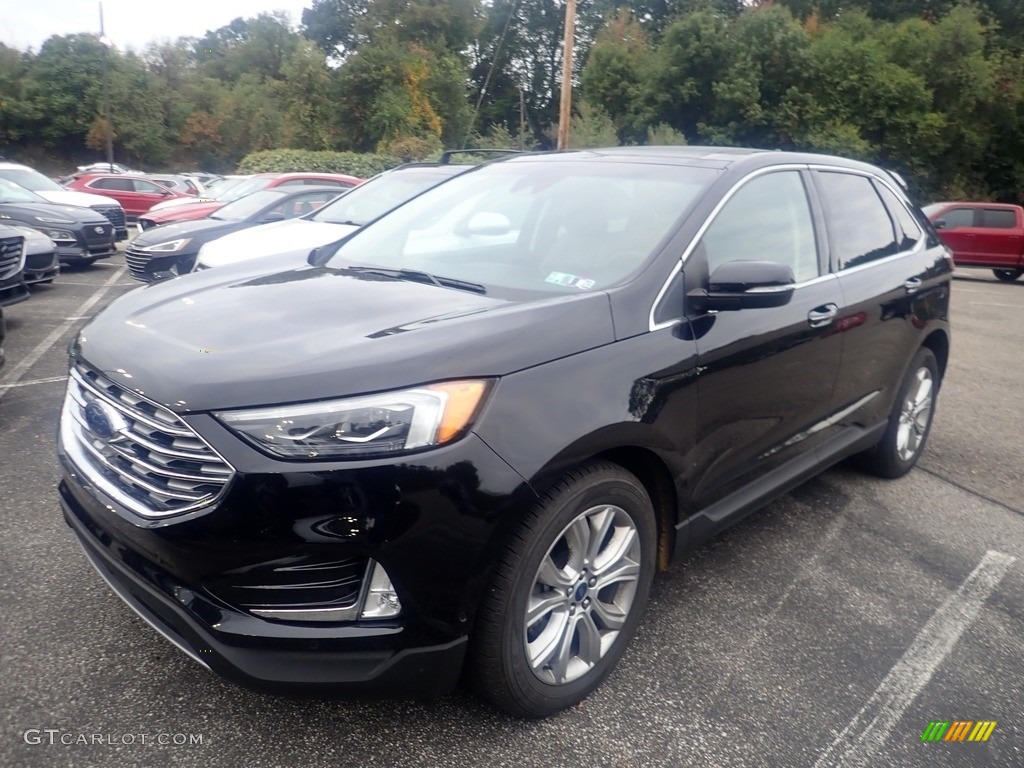 2019 Edge Titanium AWD - Agate Black / Ebony photo #1