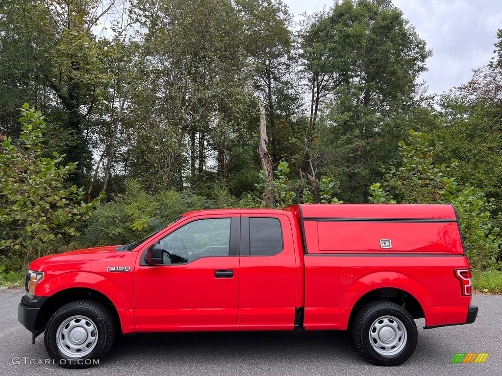 2019 F150 XL SuperCab 4x4 - Race Red / Earth Gray photo #1