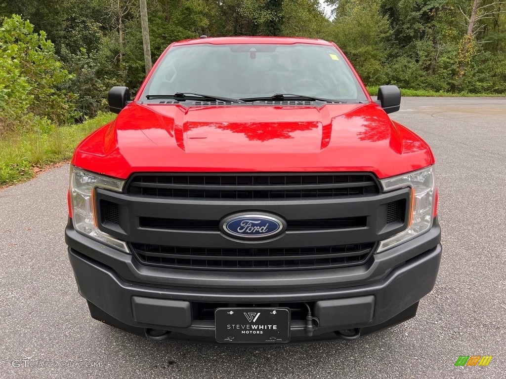 2019 F150 XL SuperCab 4x4 - Race Red / Earth Gray photo #3