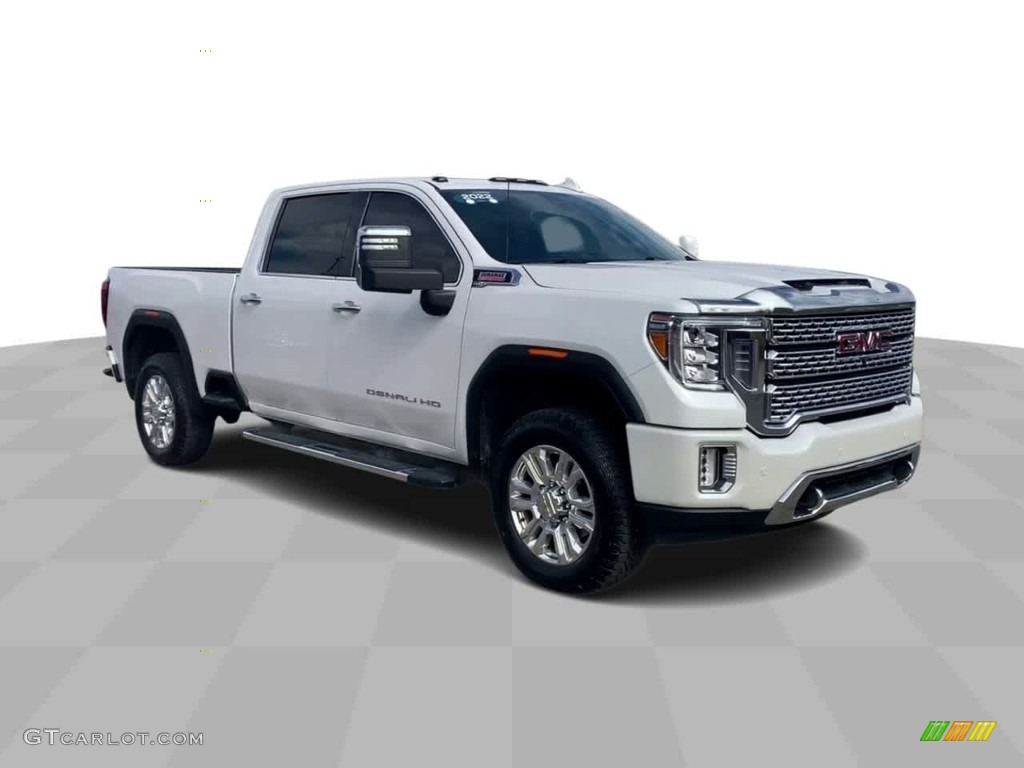 2022 Sierra 2500HD Denali Crew Cab 4WD - White Frost Tricoat / Jet Black photo #2