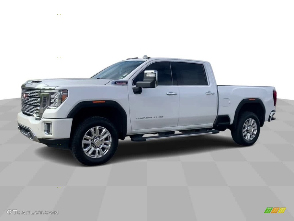 2022 Sierra 2500HD Denali Crew Cab 4WD - White Frost Tricoat / Jet Black photo #4