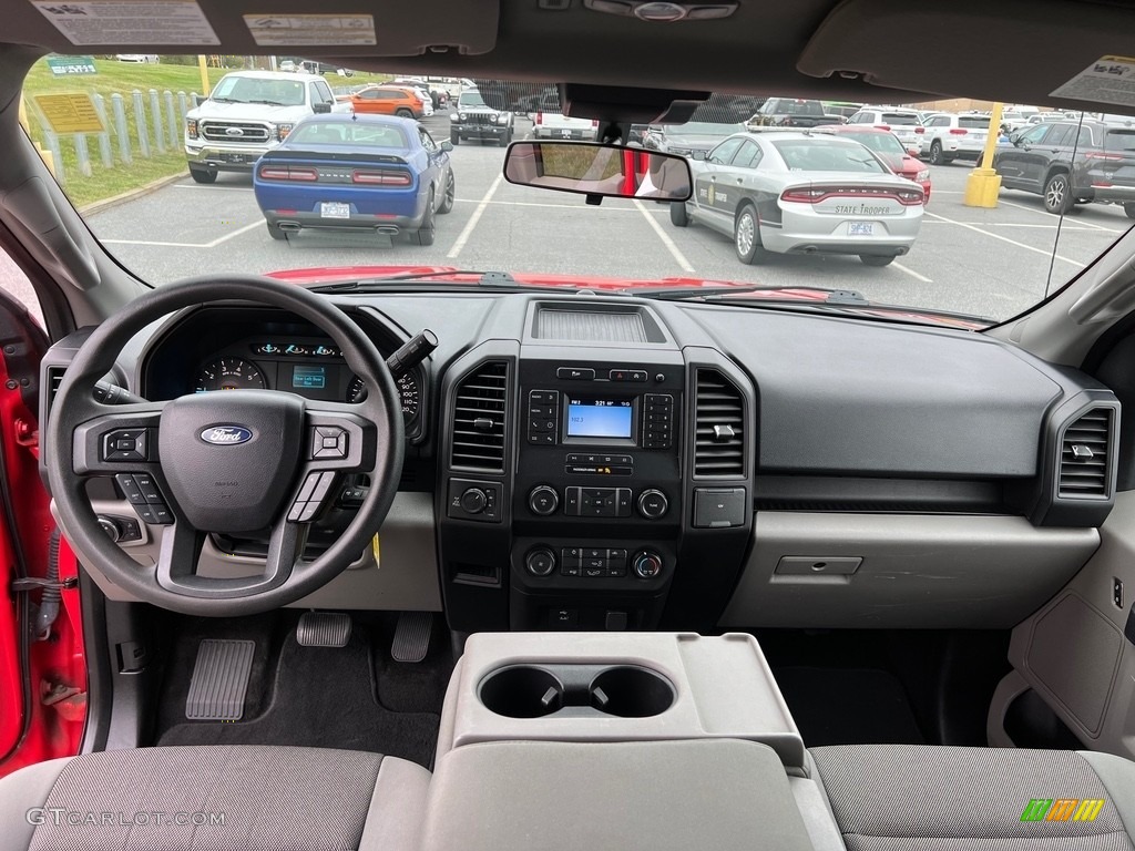 2019 Ford F150 XL SuperCab 4x4 Earth Gray Dashboard Photo #146666206