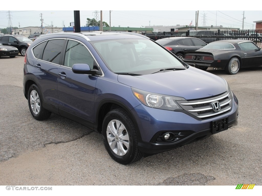 Twilight Blue Metallic 2014 Honda CR-V EX-L Exterior Photo #146666459