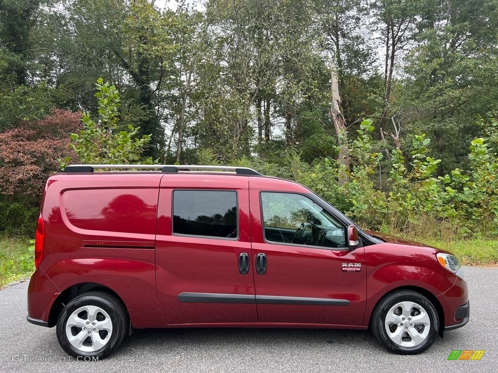Deep Red Metallic 2016 Ram ProMaster City Tradesman SLT Cargo Van Exterior Photo #146666477