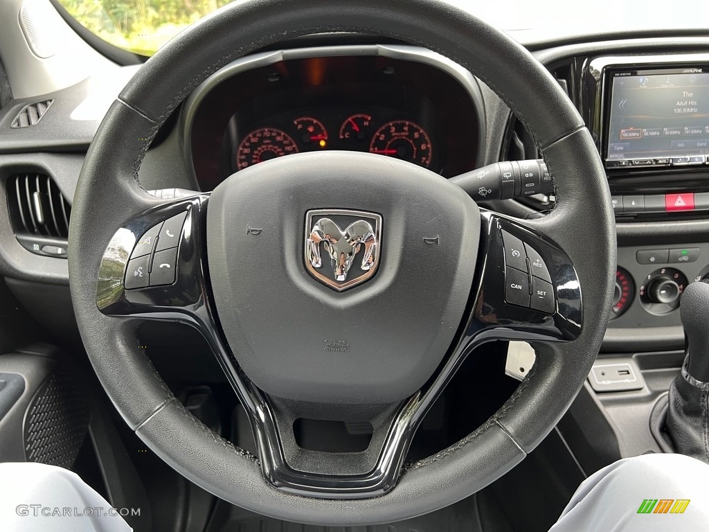 2016 Ram ProMaster City Tradesman SLT Cargo Van Black Steering Wheel Photo #146666700