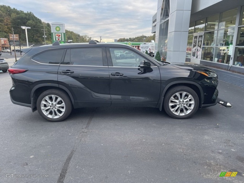 Midnight Black Metallic 2022 Toyota Highlander Limited AWD Exterior Photo #146667098