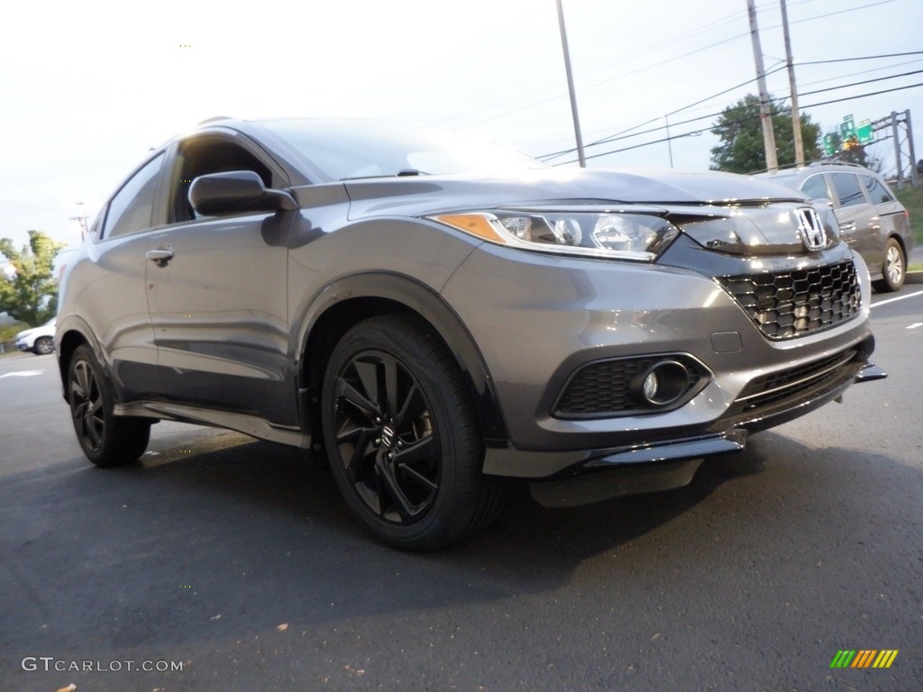 2021 HR-V Sport AWD - Modern Steel Metallic / Black photo #4