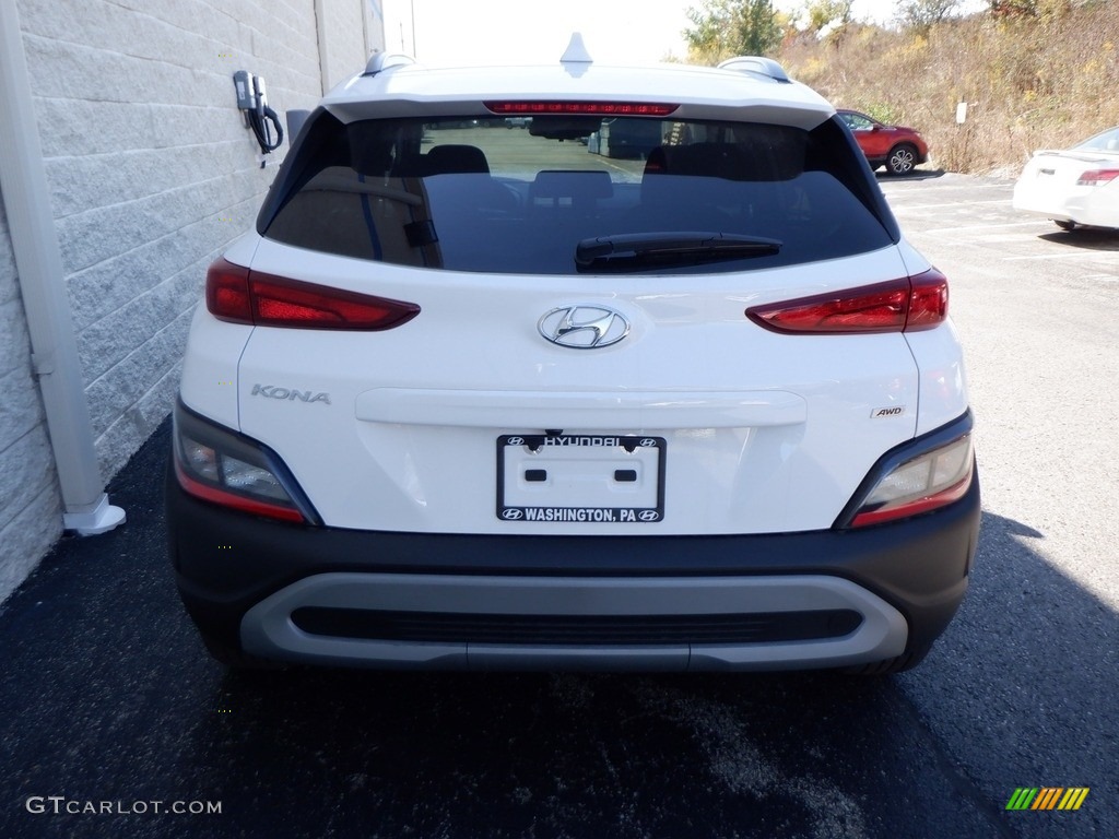 2023 Kona SEL AWD - Lunar White / Black photo #7