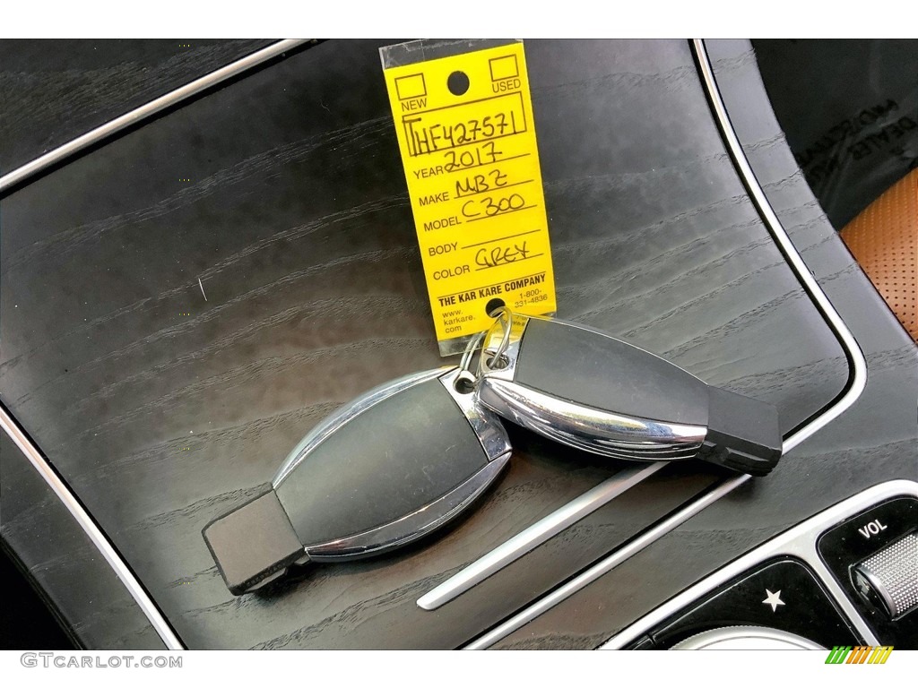 2017 C 300 Cabriolet - Selenite Grey Metallic / Saddle Brown/Black photo #11