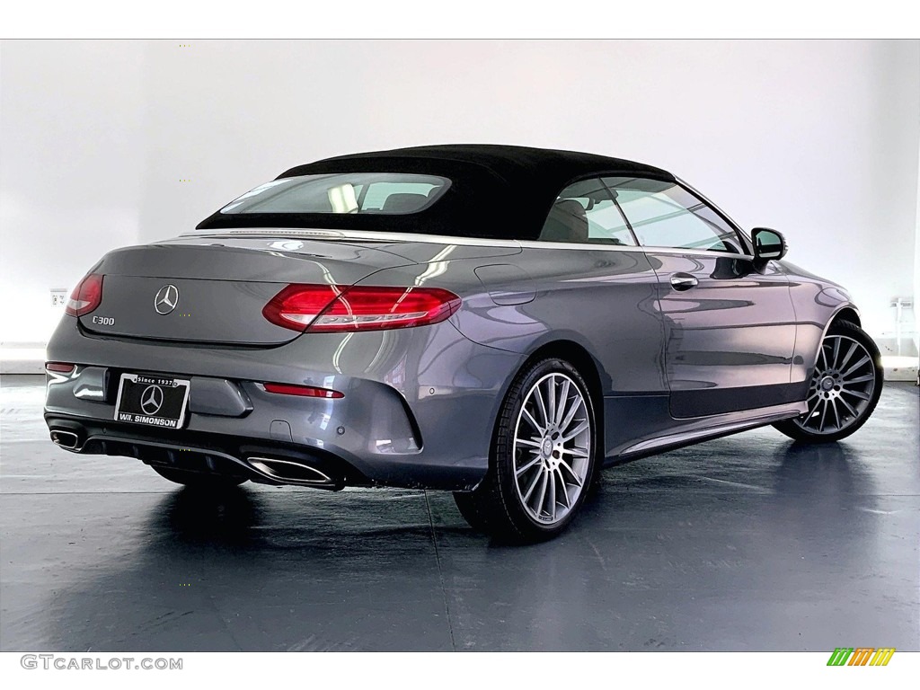 2017 C 300 Cabriolet - Selenite Grey Metallic / Saddle Brown/Black photo #12