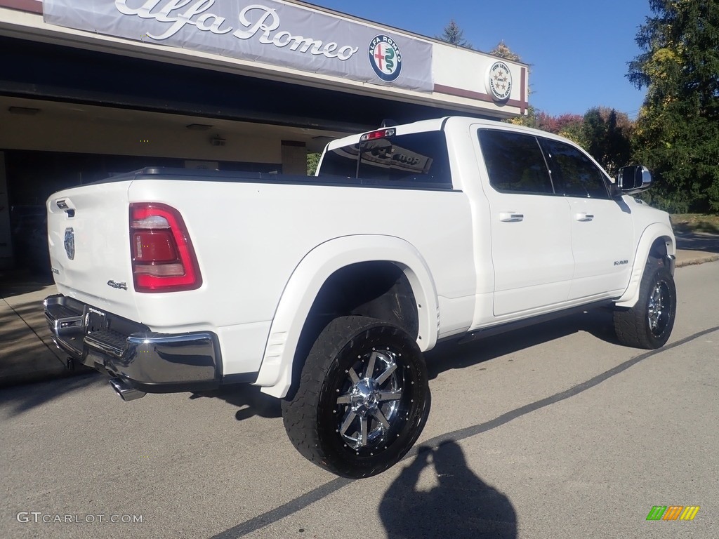 2022 1500 Laramie Crew Cab 4x4 - Bright White / Mountain Brown/Light Frost Beige photo #2
