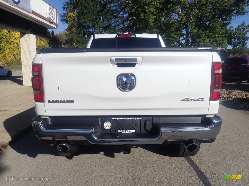 2022 1500 Laramie Crew Cab 4x4 - Bright White / Mountain Brown/Light Frost Beige photo #3