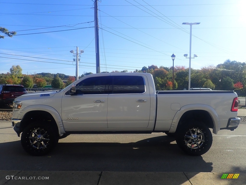 2022 1500 Laramie Crew Cab 4x4 - Bright White / Mountain Brown/Light Frost Beige photo #5