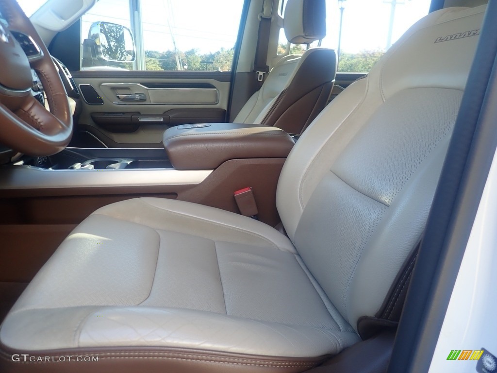 2022 1500 Laramie Crew Cab 4x4 - Bright White / Mountain Brown/Light Frost Beige photo #9