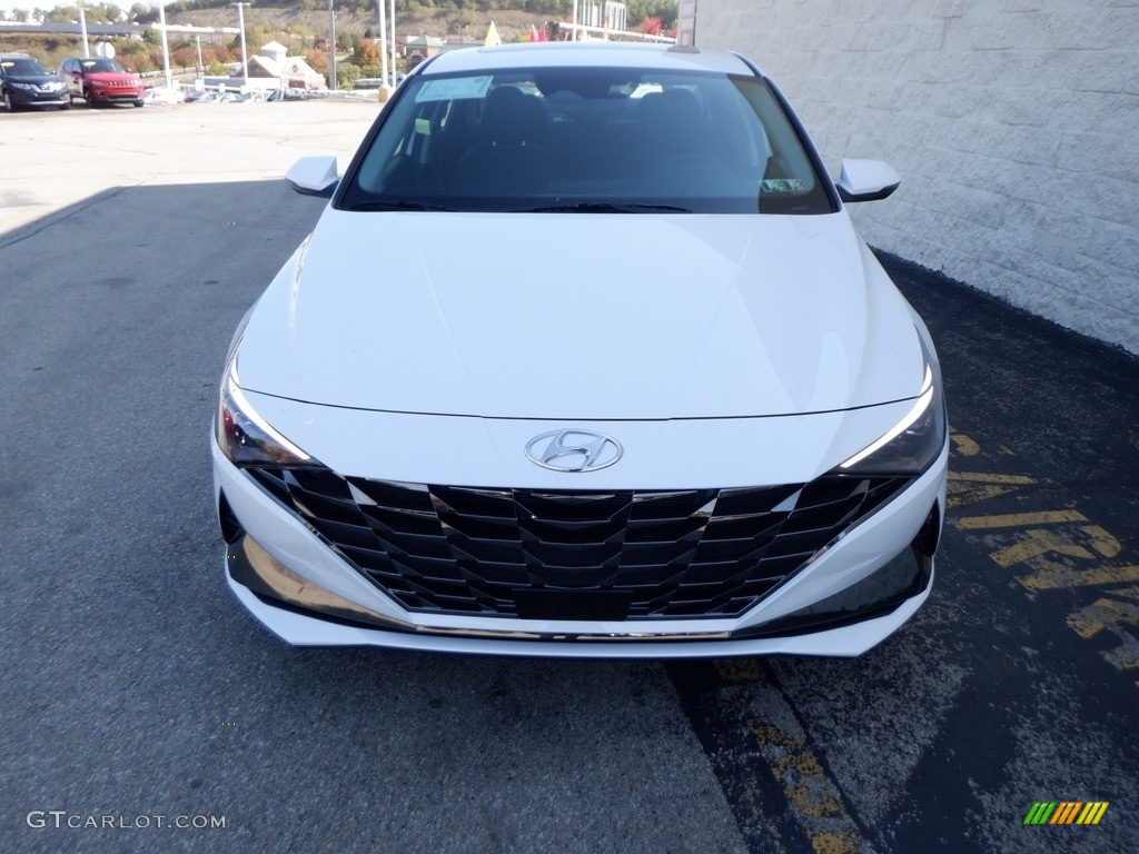 2023 Elantra Limited Hybrid - Lunar White / Black photo #5