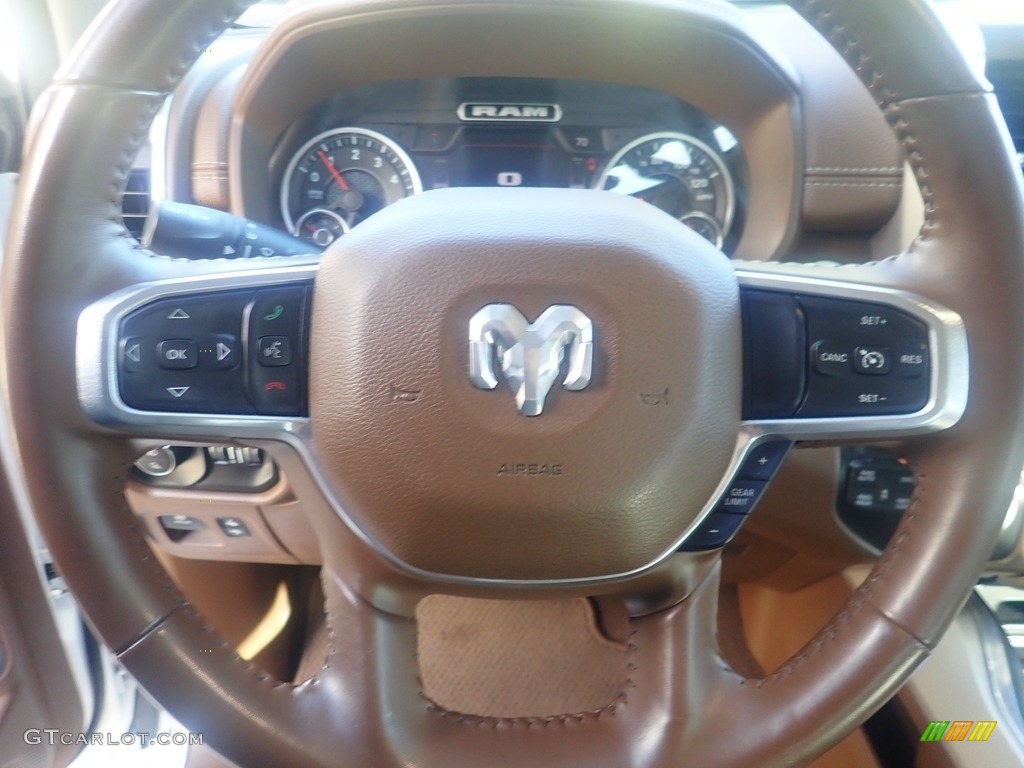 2022 1500 Laramie Crew Cab 4x4 - Bright White / Mountain Brown/Light Frost Beige photo #15