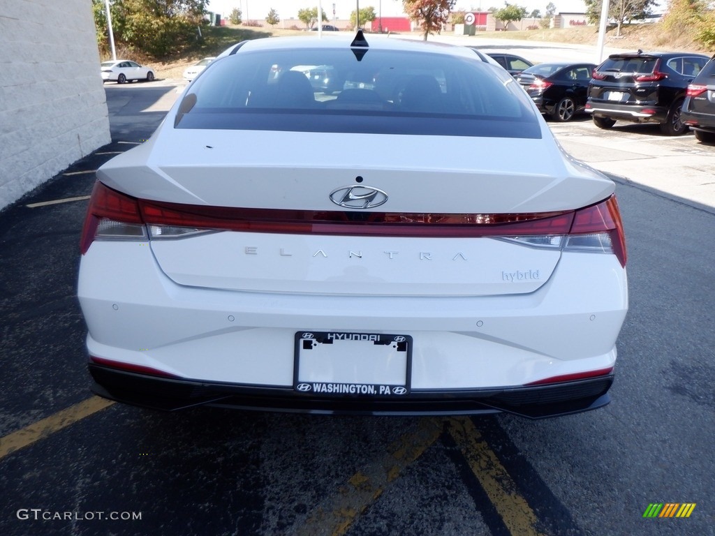 2023 Elantra Limited Hybrid - Lunar White / Black photo #7